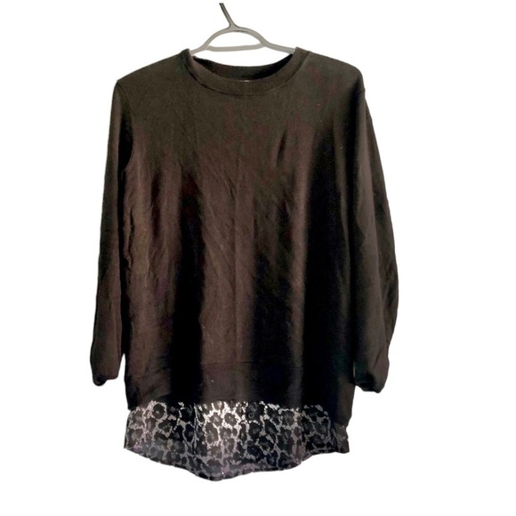 Michael Michael Kors Black knit Added Hem Sweater size xs - Picture 7 of 7